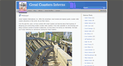 Desktop Screenshot of greatcoastersinterns.com