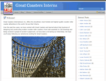 Tablet Screenshot of greatcoastersinterns.com